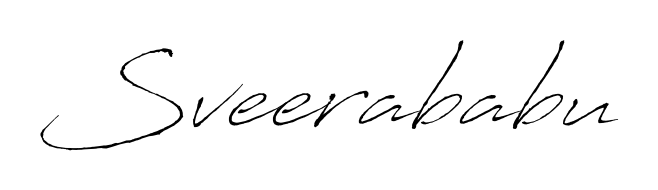 A timeless handwritten aesthetic for Sveerababu. The Antro_Vectra font gives your signature a handcrafted feel with natural curves. Sveerababu signature style 6 images and pictures png