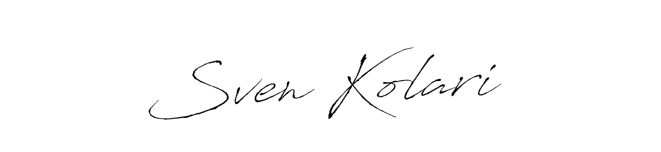 How to Draw Sven Kolarić signature style? Antro_Vectra is a latest design signature styles for name Sven Kolarić. Sven Kolarić signature style 6 images and pictures png
