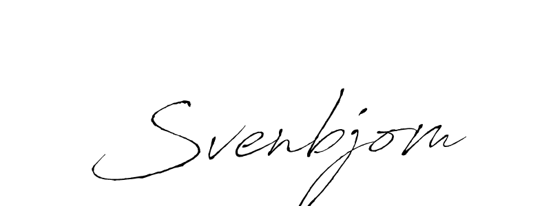 Design your own signature with our free online signature maker. With this signature software, you can create a handwritten (Antro_Vectra) signature for name Svenbjom. Svenbjom signature style 6 images and pictures png
