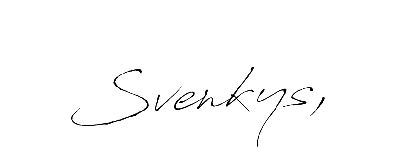 Similarly Antro_Vectra is the best handwritten signature design. Signature creator online .You can use it as an online autograph creator for name Svenkys,. Svenkys, signature style 6 images and pictures png