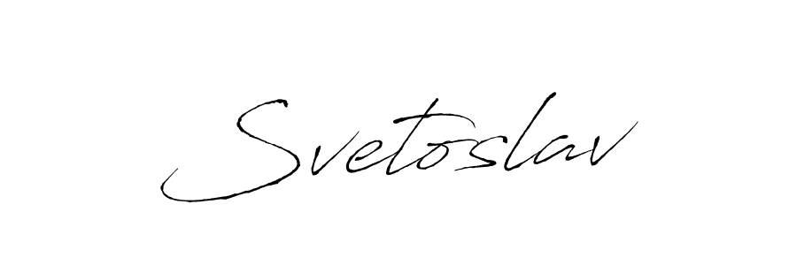 Create a beautiful signature design for name Svetoslav. With this signature (Antro_Vectra) fonts, you can make a handwritten signature for free. Svetoslav signature style 6 images and pictures png