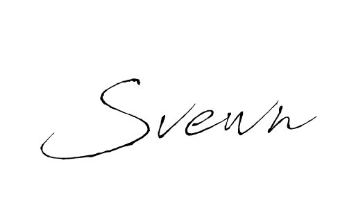 Create a beautiful signature design for name Svewn. With this signature (Antro_Vectra) fonts, you can make a handwritten signature for free. Svewn signature style 6 images and pictures png
