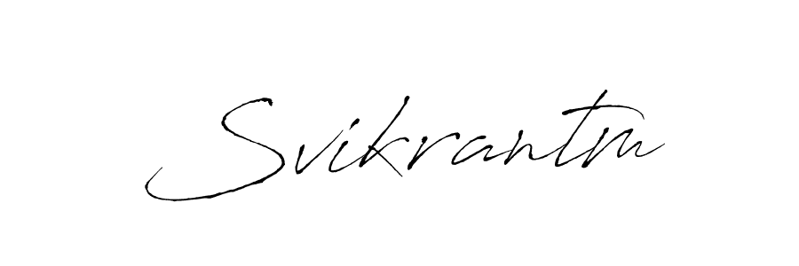 How to make Svikrantm signature? Antro_Vectra is a professional autograph style. Create handwritten signature for Svikrantm name. Svikrantm signature style 6 images and pictures png