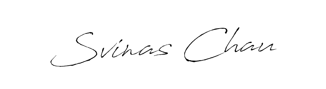 How to make Svinas Chau name signature. Use Antro_Vectra style for creating short signs online. This is the latest handwritten sign. Svinas Chau signature style 6 images and pictures png