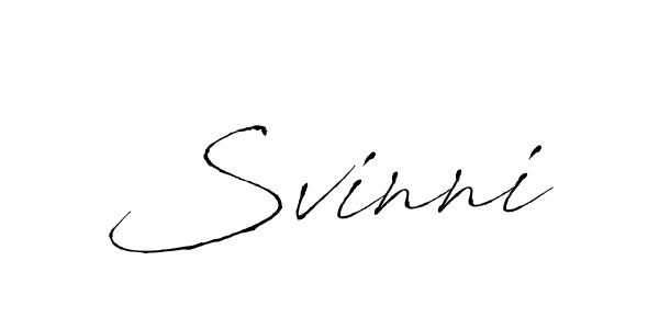 Make a beautiful signature design for name Svinni. With this signature (Antro_Vectra) style, you can create a handwritten signature for free. Svinni signature style 6 images and pictures png