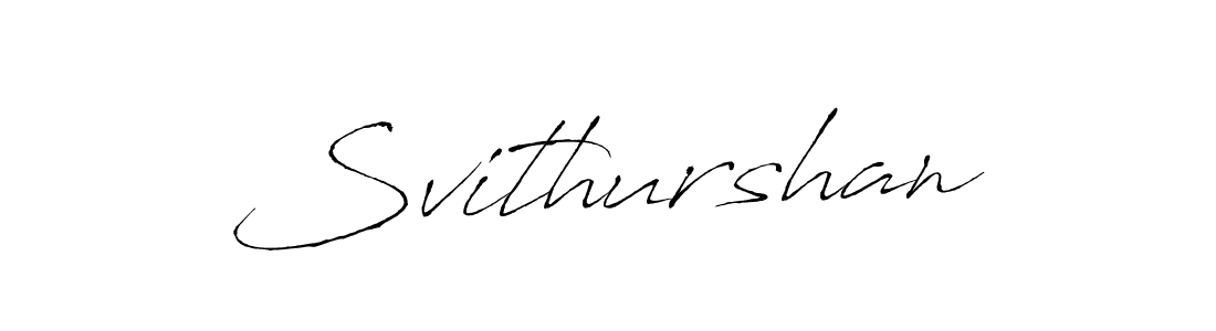 Use a signature maker to create a handwritten signature online. With this signature software, you can design (Antro_Vectra) your own signature for name Svithurshan. Svithurshan signature style 6 images and pictures png