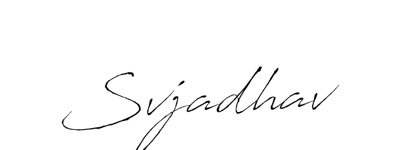 if you are searching for the best signature style for your name Svjadhav. so please give up your signature search. here we have designed multiple signature styles  using Antro_Vectra. Svjadhav signature style 6 images and pictures png