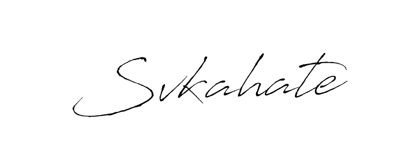 Use a signature maker to create a handwritten signature online. With this signature software, you can design (Antro_Vectra) your own signature for name Svkahate. Svkahate signature style 6 images and pictures png