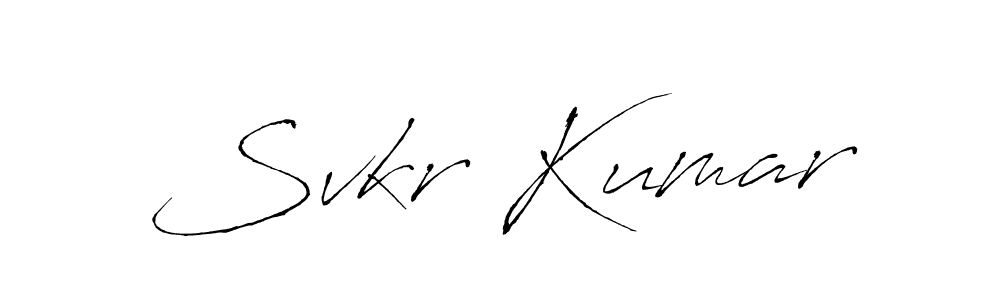 It looks lik you need a new signature style for name Svkr Kumar. Design unique handwritten (Antro_Vectra) signature with our free signature maker in just a few clicks. Svkr Kumar signature style 6 images and pictures png