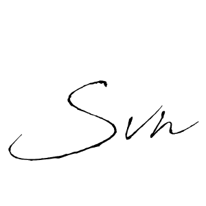 Design your own signature with our free online signature maker. With this signature software, you can create a handwritten (Antro_Vectra) signature for name Svn. Svn signature style 6 images and pictures png