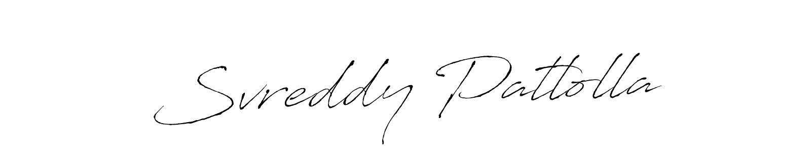 Svreddy Patlolla stylish signature style. Best Handwritten Sign (Antro_Vectra) for my name. Handwritten Signature Collection Ideas for my name Svreddy Patlolla. Svreddy Patlolla signature style 6 images and pictures png