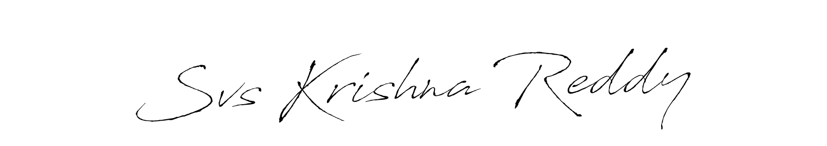 Similarly Antro_Vectra is the best handwritten signature design. Signature creator online .You can use it as an online autograph creator for name Svs Krishna Reddy. Svs Krishna Reddy signature style 6 images and pictures png