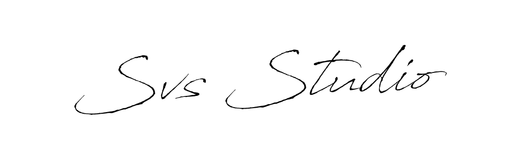 Similarly Antro_Vectra is the best handwritten signature design. Signature creator online .You can use it as an online autograph creator for name Svs Studio. Svs Studio signature style 6 images and pictures png