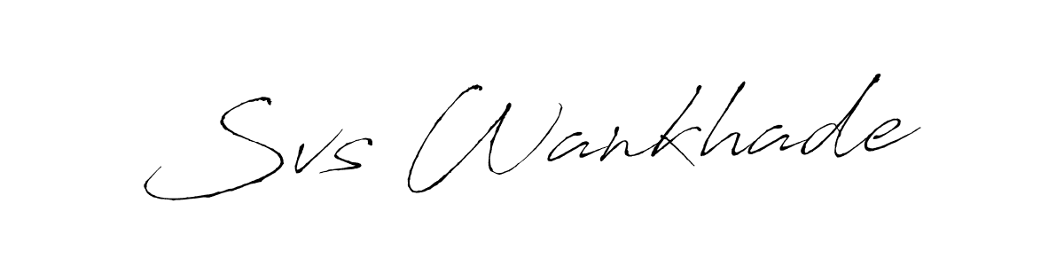 Also we have Svs Wankhade name is the best signature style. Create professional handwritten signature collection using Antro_Vectra autograph style. Svs Wankhade signature style 6 images and pictures png