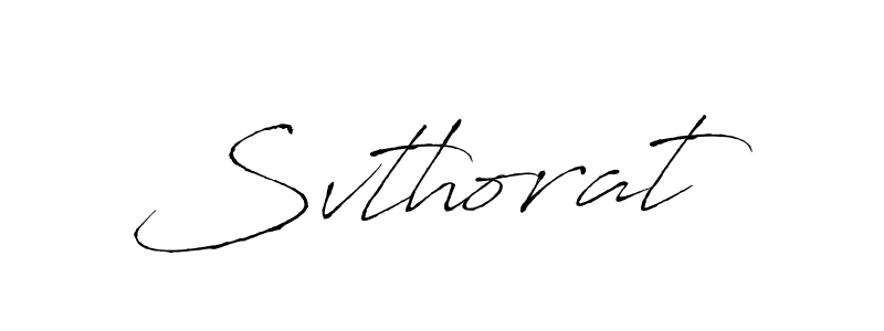 Design your own signature with our free online signature maker. With this signature software, you can create a handwritten (Antro_Vectra) signature for name Svthorat. Svthorat signature style 6 images and pictures png