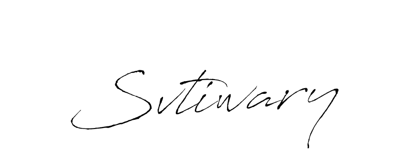 You should practise on your own different ways (Antro_Vectra) to write your name (Svtiwary) in signature. don't let someone else do it for you. Svtiwary signature style 6 images and pictures png