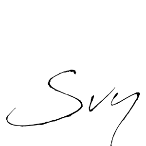 The best way (Antro_Vectra) to make a short signature is to pick only two or three words in your name. The name Svy include a total of six letters. For converting this name. Svy signature style 6 images and pictures png