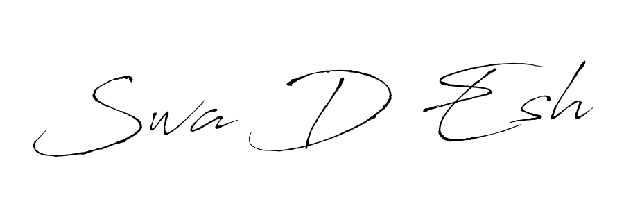 Swa D Esh stylish signature style. Best Handwritten Sign (Antro_Vectra) for my name. Handwritten Signature Collection Ideas for my name Swa D Esh. Swa D Esh signature style 6 images and pictures png