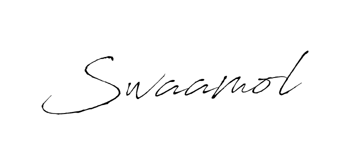 The best way (Antro_Vectra) to make a short signature is to pick only two or three words in your name. The name Swaamol include a total of six letters. For converting this name. Swaamol signature style 6 images and pictures png