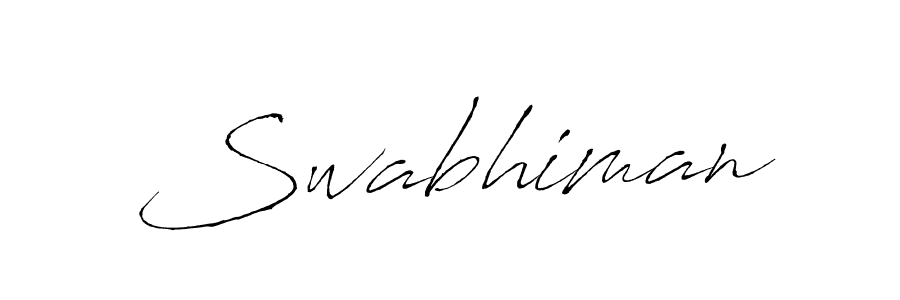 It looks lik you need a new signature style for name Swabhiman. Design unique handwritten (Antro_Vectra) signature with our free signature maker in just a few clicks. Swabhiman signature style 6 images and pictures png