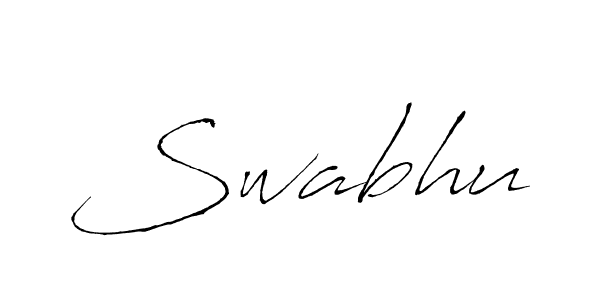 Create a beautiful signature design for name Swabhu. With this signature (Antro_Vectra) fonts, you can make a handwritten signature for free. Swabhu signature style 6 images and pictures png