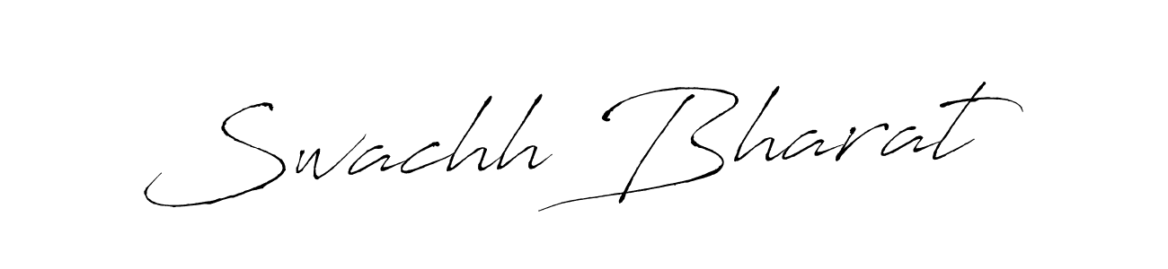 Create a beautiful signature design for name Swachh Bharat. With this signature (Antro_Vectra) fonts, you can make a handwritten signature for free. Swachh Bharat signature style 6 images and pictures png