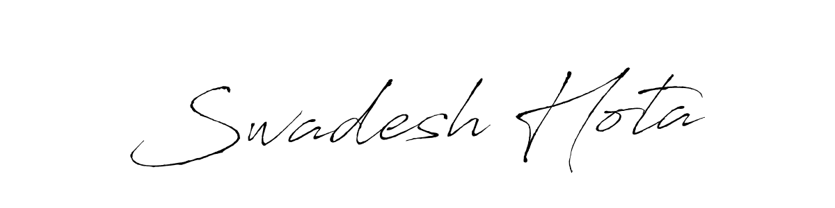 Swadesh Hota stylish signature style. Best Handwritten Sign (Antro_Vectra) for my name. Handwritten Signature Collection Ideas for my name Swadesh Hota. Swadesh Hota signature style 6 images and pictures png