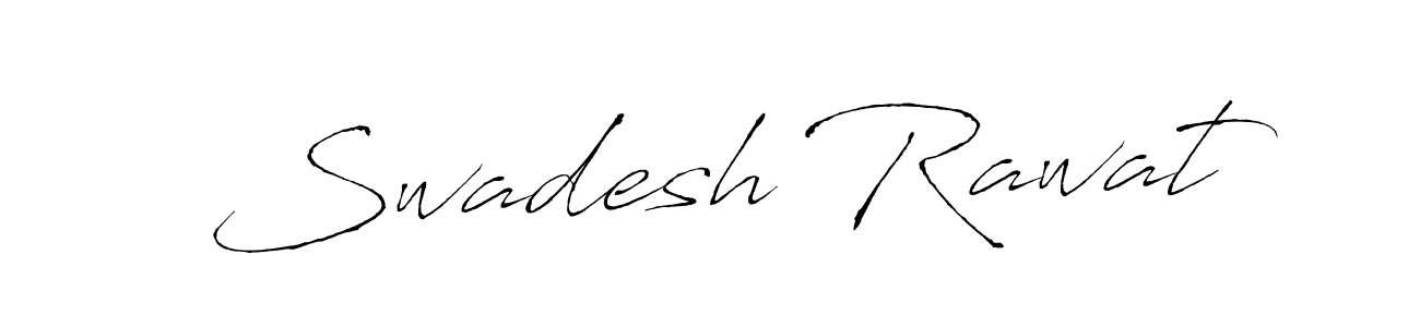 Make a beautiful signature design for name Swadesh Rawat. With this signature (Antro_Vectra) style, you can create a handwritten signature for free. Swadesh Rawat signature style 6 images and pictures png