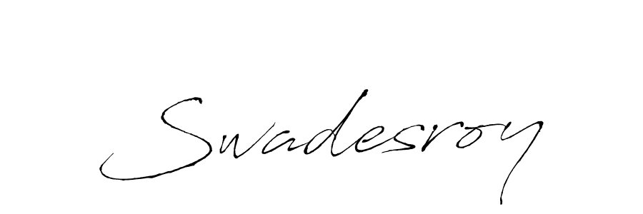 if you are searching for the best signature style for your name Swadesroy. so please give up your signature search. here we have designed multiple signature styles  using Antro_Vectra. Swadesroy signature style 6 images and pictures png