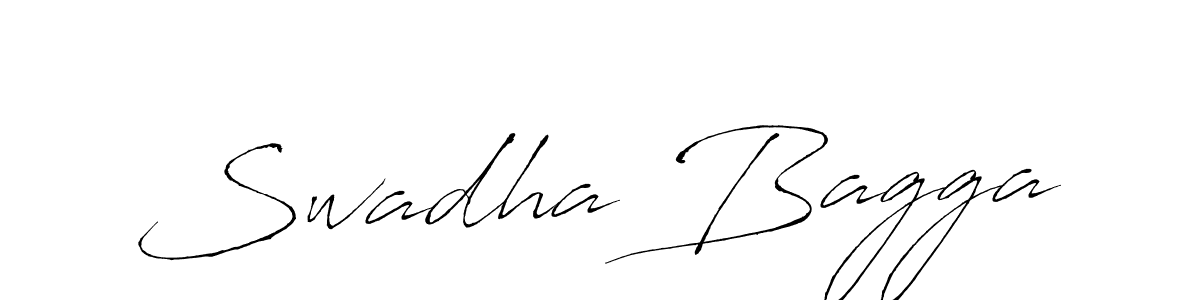 The best way (Antro_Vectra) to make a short signature is to pick only two or three words in your name. The name Swadha Bagga include a total of six letters. For converting this name. Swadha Bagga signature style 6 images and pictures png