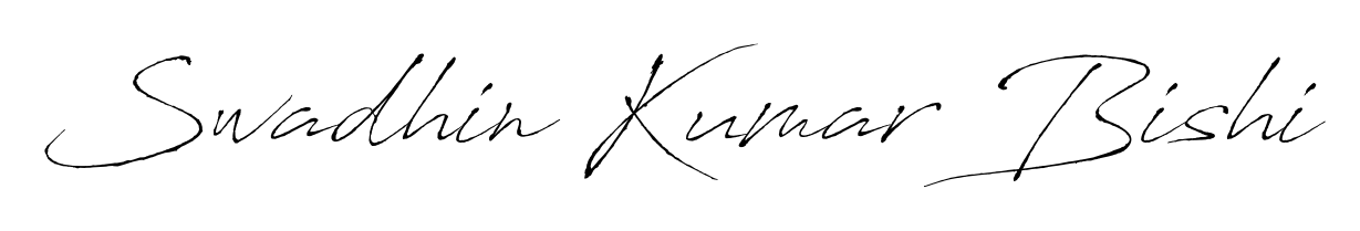 Use a signature maker to create a handwritten signature online. With this signature software, you can design (Antro_Vectra) your own signature for name Swadhin Kumar Bishi. Swadhin Kumar Bishi signature style 6 images and pictures png