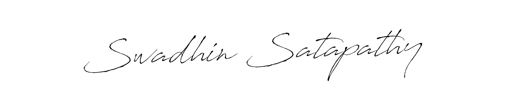 Swadhin Satapathy stylish signature style. Best Handwritten Sign (Antro_Vectra) for my name. Handwritten Signature Collection Ideas for my name Swadhin Satapathy. Swadhin Satapathy signature style 6 images and pictures png