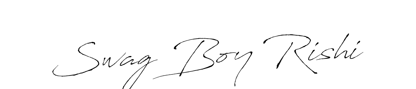 Swag Boy Rishi stylish signature style. Best Handwritten Sign (Antro_Vectra) for my name. Handwritten Signature Collection Ideas for my name Swag Boy Rishi. Swag Boy Rishi signature style 6 images and pictures png