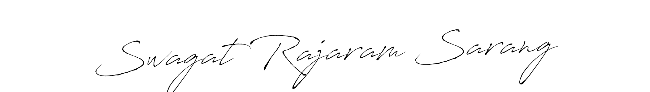 Design your own signature with our free online signature maker. With this signature software, you can create a handwritten (Antro_Vectra) signature for name Swagat Rajaram Sarang. Swagat Rajaram Sarang signature style 6 images and pictures png