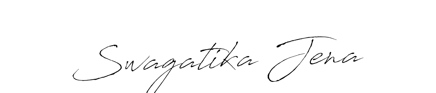 The best way (Antro_Vectra) to make a short signature is to pick only two or three words in your name. The name Swagatika Jena include a total of six letters. For converting this name. Swagatika Jena signature style 6 images and pictures png