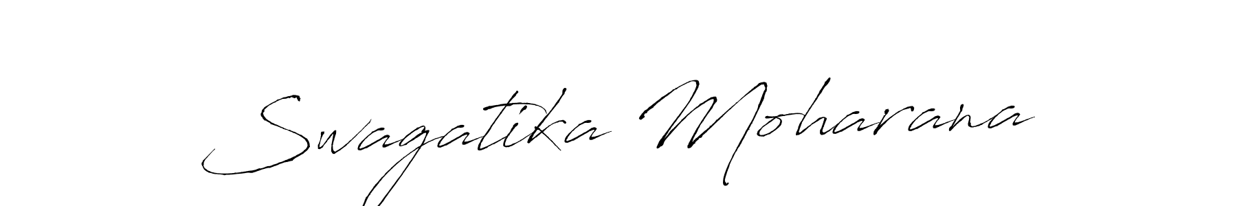 How to make Swagatika Moharana name signature. Use Antro_Vectra style for creating short signs online. This is the latest handwritten sign. Swagatika Moharana signature style 6 images and pictures png