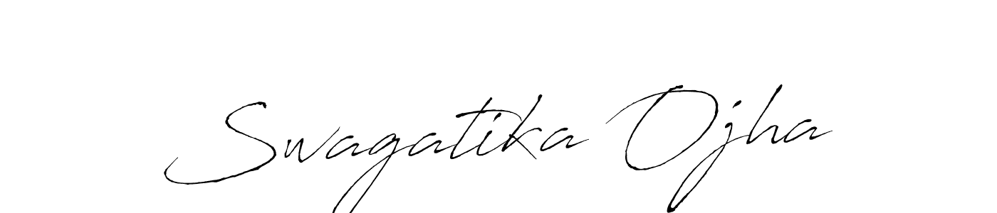 How to make Swagatika Ojha name signature. Use Antro_Vectra style for creating short signs online. This is the latest handwritten sign. Swagatika Ojha signature style 6 images and pictures png