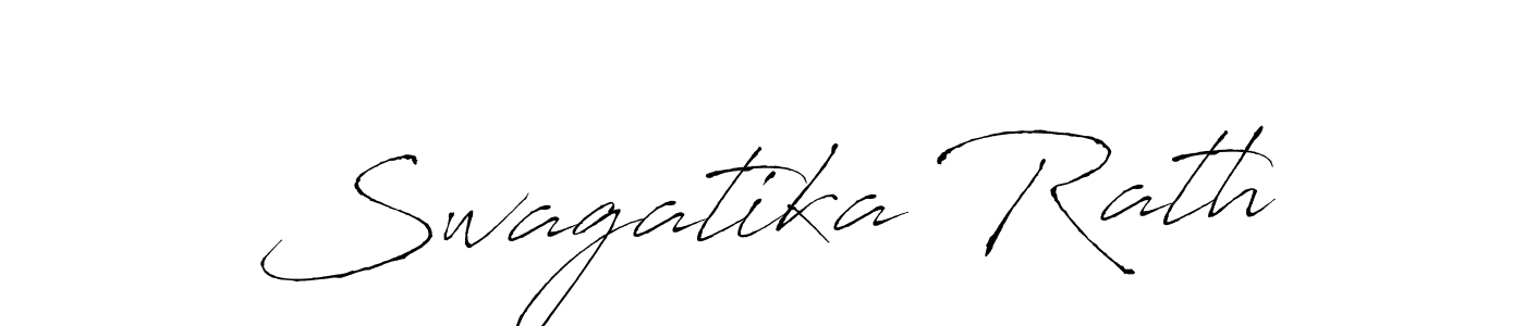 How to make Swagatika Rath name signature. Use Antro_Vectra style for creating short signs online. This is the latest handwritten sign. Swagatika Rath signature style 6 images and pictures png