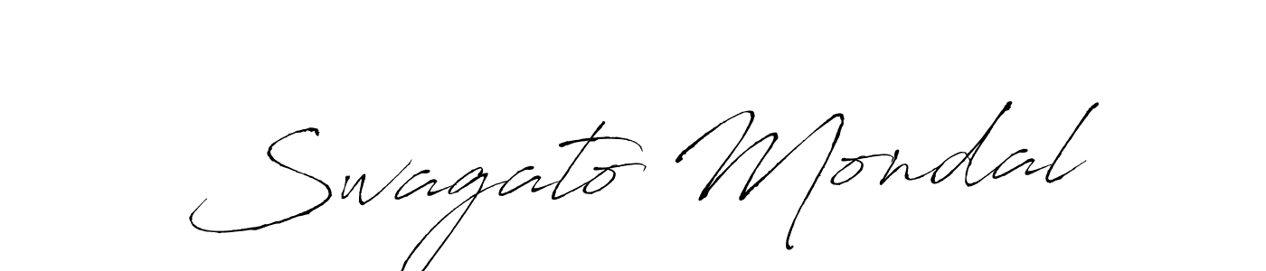 Create a beautiful signature design for name Swagato Mondal. With this signature (Antro_Vectra) fonts, you can make a handwritten signature for free. Swagato Mondal signature style 6 images and pictures png