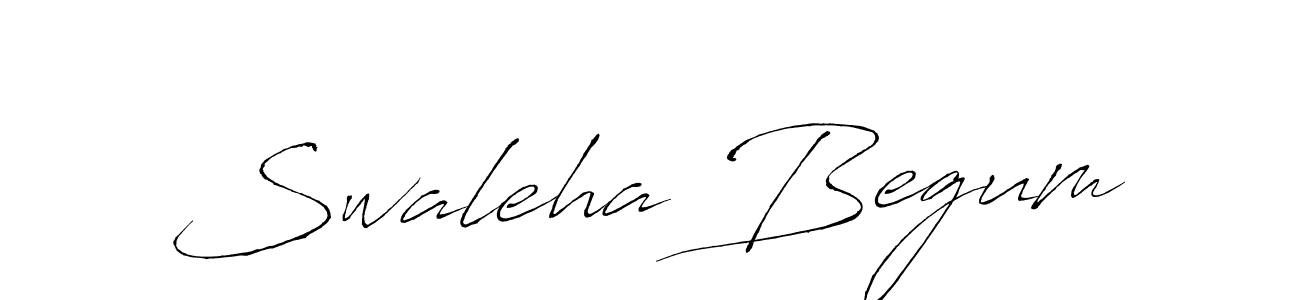 Design your own signature with our free online signature maker. With this signature software, you can create a handwritten (Antro_Vectra) signature for name Swaleha Begum. Swaleha Begum signature style 6 images and pictures png