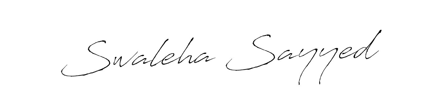 This is the best signature style for the Swaleha Sayyed name. Also you like these signature font (Antro_Vectra). Mix name signature. Swaleha Sayyed signature style 6 images and pictures png