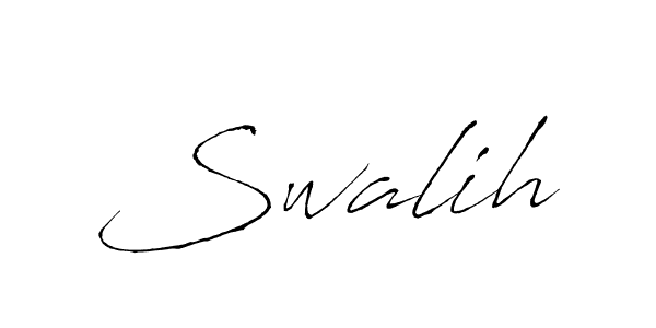 Create a beautiful signature design for name Swalih. With this signature (Antro_Vectra) fonts, you can make a handwritten signature for free. Swalih signature style 6 images and pictures png