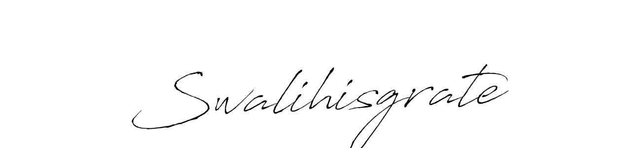 Design your own signature with our free online signature maker. With this signature software, you can create a handwritten (Antro_Vectra) signature for name Swalihisgrate. Swalihisgrate signature style 6 images and pictures png