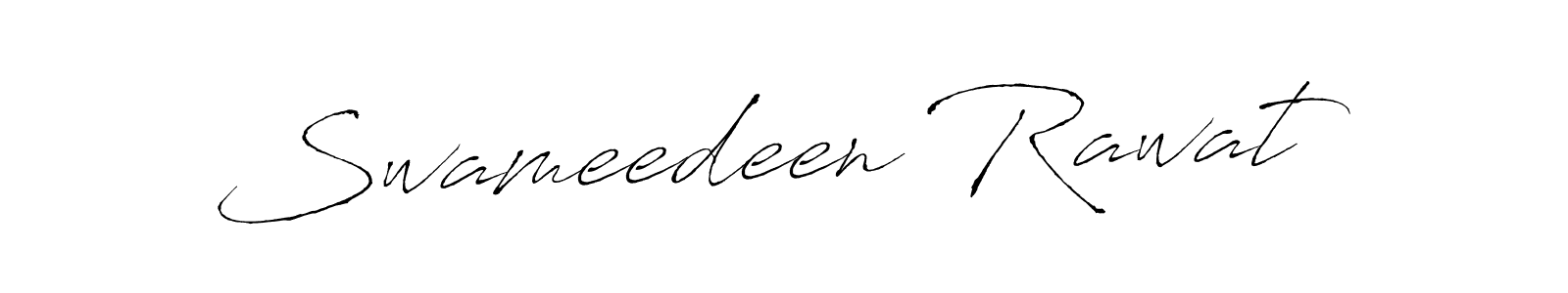 Use a signature maker to create a handwritten signature online. With this signature software, you can design (Antro_Vectra) your own signature for name Swameedeen Rawat. Swameedeen Rawat signature style 6 images and pictures png