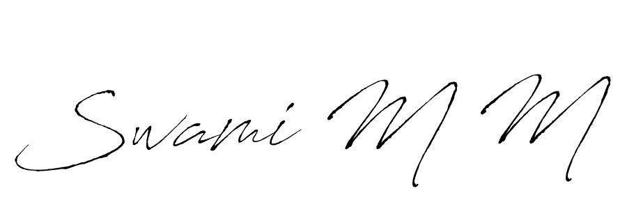 Also You can easily find your signature by using the search form. We will create Swami M M name handwritten signature images for you free of cost using Antro_Vectra sign style. Swami M M signature style 6 images and pictures png