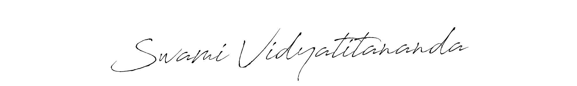 Make a beautiful signature design for name Swami Vidyatitananda. With this signature (Antro_Vectra) style, you can create a handwritten signature for free. Swami Vidyatitananda signature style 6 images and pictures png