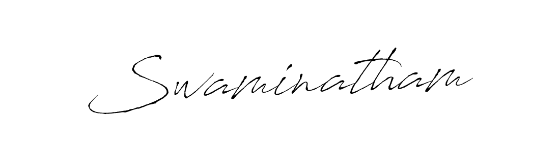 Make a beautiful signature design for name Swaminatham. With this signature (Antro_Vectra) style, you can create a handwritten signature for free. Swaminatham signature style 6 images and pictures png