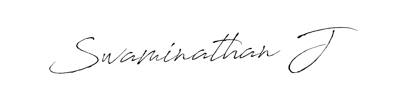 Use a signature maker to create a handwritten signature online. With this signature software, you can design (Antro_Vectra) your own signature for name Swaminathan J. Swaminathan J signature style 6 images and pictures png