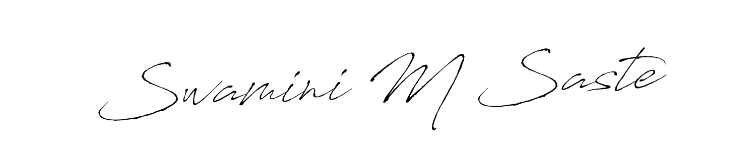 Make a beautiful signature design for name Swamini M Saste. Use this online signature maker to create a handwritten signature for free. Swamini M Saste signature style 6 images and pictures png