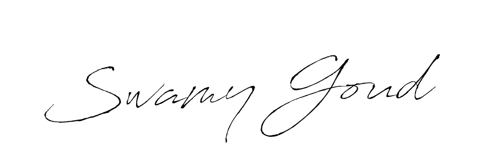 Make a beautiful signature design for name Swamy Goud. With this signature (Antro_Vectra) style, you can create a handwritten signature for free. Swamy Goud signature style 6 images and pictures png